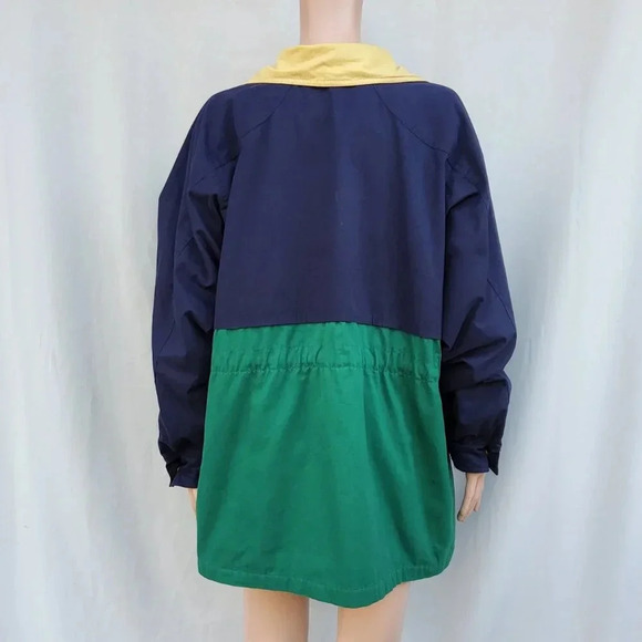 Vintage London Fog Utility Jacket/ Coat Navy Green Yellow Limited Edition Size L - Picture 7 of 10